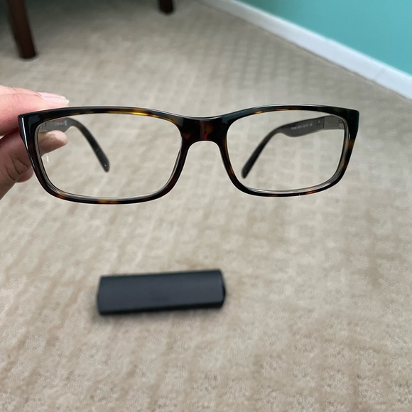 Prada Eyeglasses VPR 020 2AU Havana Rectangular Frame Tortoise - Picture 6 of 7